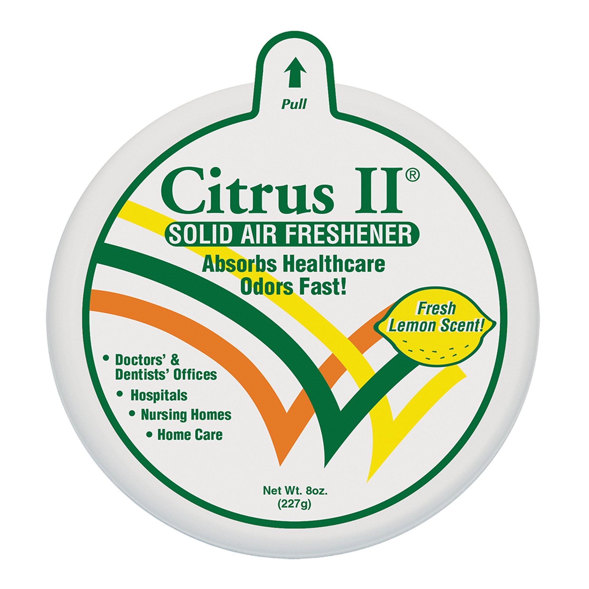 Citrus II Solid Air Freshener, Original Scent, 8 oz.-Air Freshener Citrus II Solid 8 oz. Box Fresh Lemon Scent