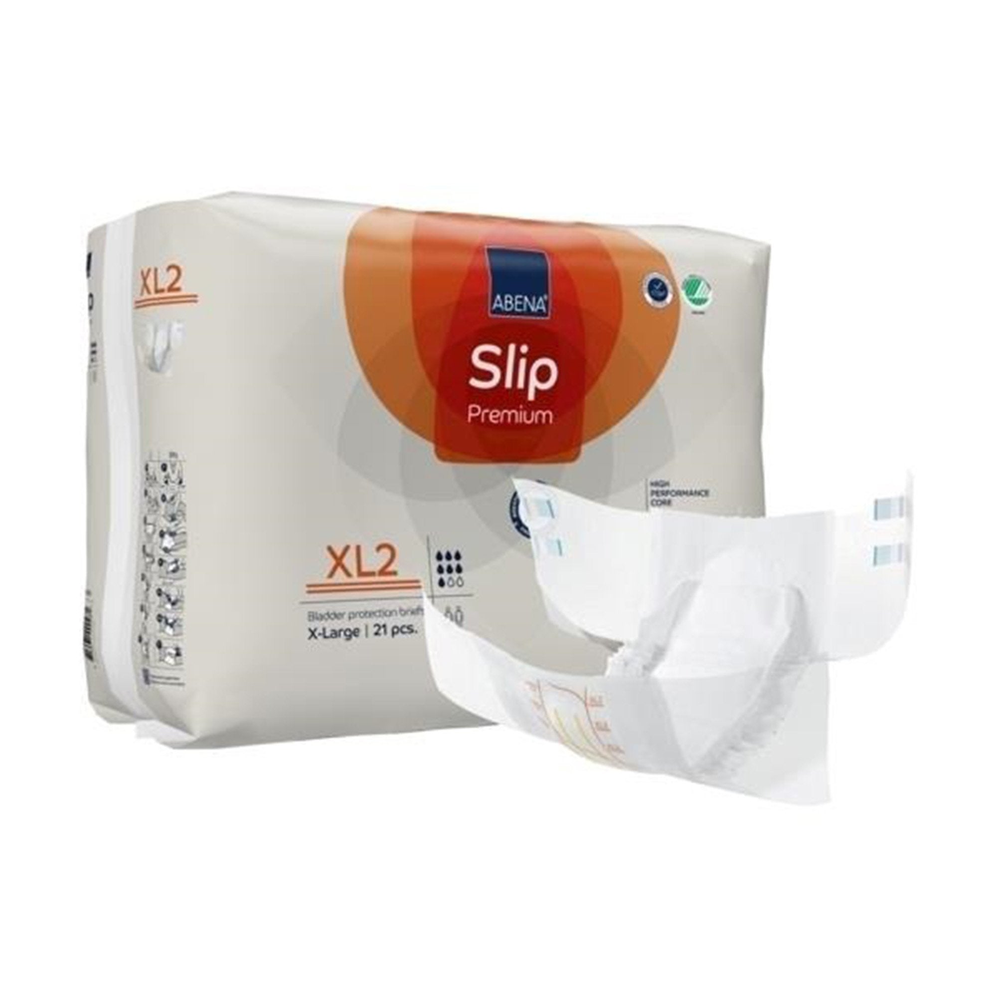 Abena Slip Premium XL2 Incontinence Brief, X-Large-Unisex Adult Incontinence Brief Abena Slip Premium XL2 X-Large Disposable Heavy Absorbency