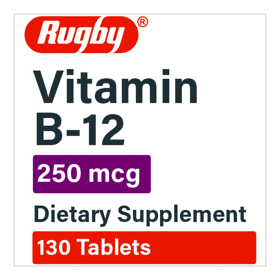 Rugby® Vitamin B-12 Supplement - Pharmaceuticals>Over the Counter>Nonprescription Vitamins and Minerals - Major Pharmaceut...