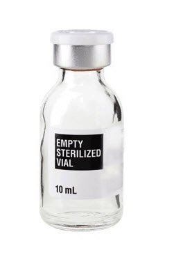 ALK Laboratories Empty Vial-Sterile Empty Vial (SEV) Borosilicate Glass 10 mL Stopper Cap