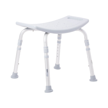 McKesson Aluminum Bath Bench Without Backrest, 15 19 Inch, Gray-Bath Bench McKesson Without Arms Aluminum Frame Without Backrest 19-1/4 Inch Seat Width 300 lbs. Weight Capacity