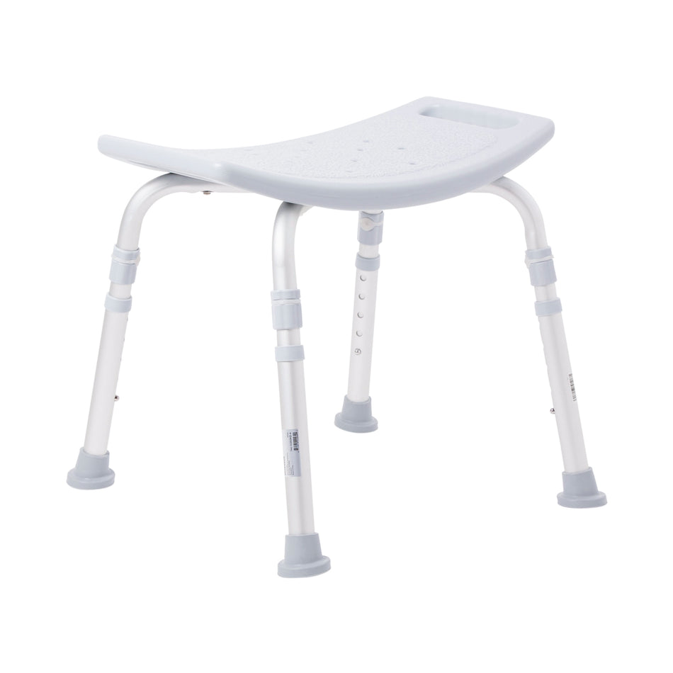 McKesson Aluminum Bath Bench Without Backrest, 15 19 Inch, Gray-Bath Bench McKesson Without Arms Aluminum Frame Without Backrest 19-1/4 Inch Seat Width 300 lbs. Weight Capacity