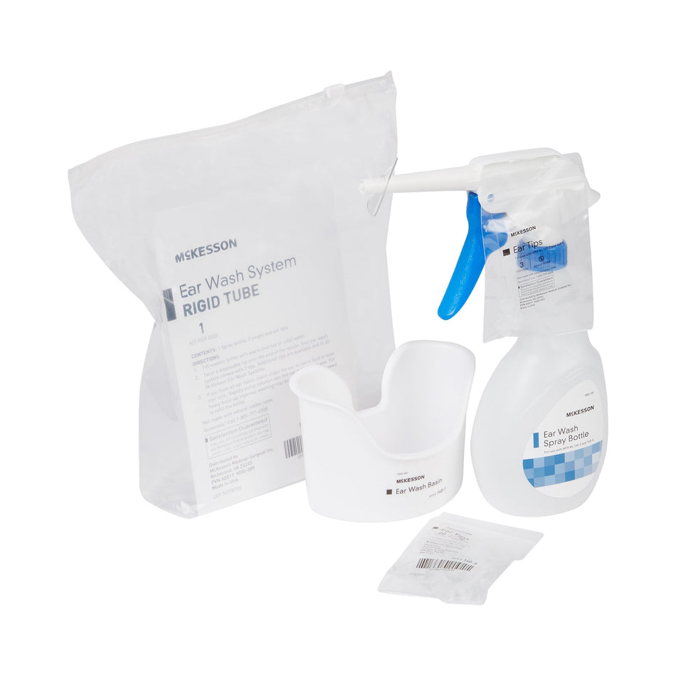 McKesson Ear Wash System Kit-Ear Wash System McKesson Disposable Tip Blue / White