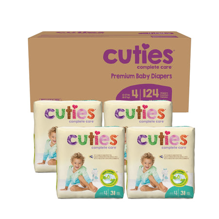 Cuties® Premium Diaper, Size 4 - Incontinence>Pediatric Diapers and Training Pants - First Quality Products LLC