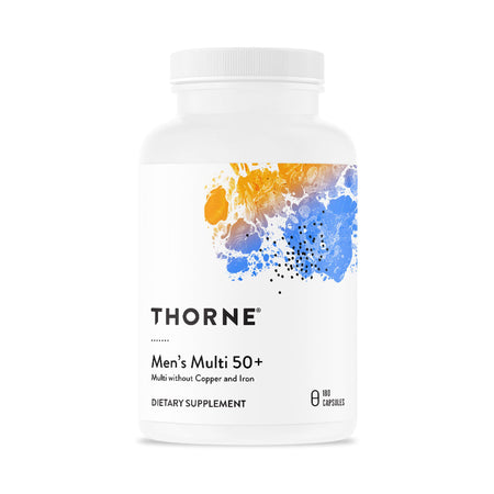 Thorne Men's Multi 50+ Dietary Supplement-Multivitamin Supplement THORNE Men's Multi 50+ Various Strengths Capsule 180 per Bottle