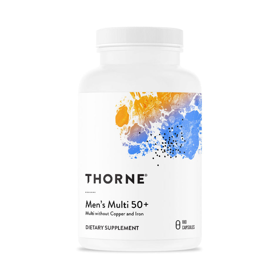 Thorne Men's Multi 50+ Dietary Supplement-Multivitamin Supplement THORNE Men's Multi 50+ Various Strengths Capsule 180 per Bottle