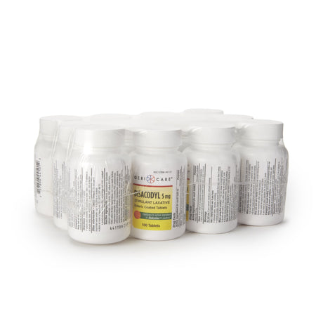 Geri-Care Bisacodyl Laxative-Laxative Geri-Care Tablet 100 per Bottle 5 mg Strength Bisacodyl USP