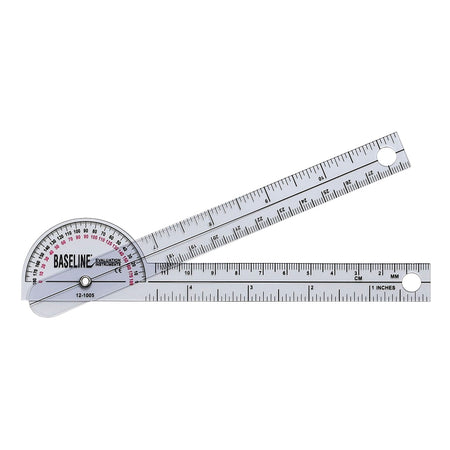 Baseline 180 Head Plastic Goniometer, 6 Inch Arms-Baseline Goniometer