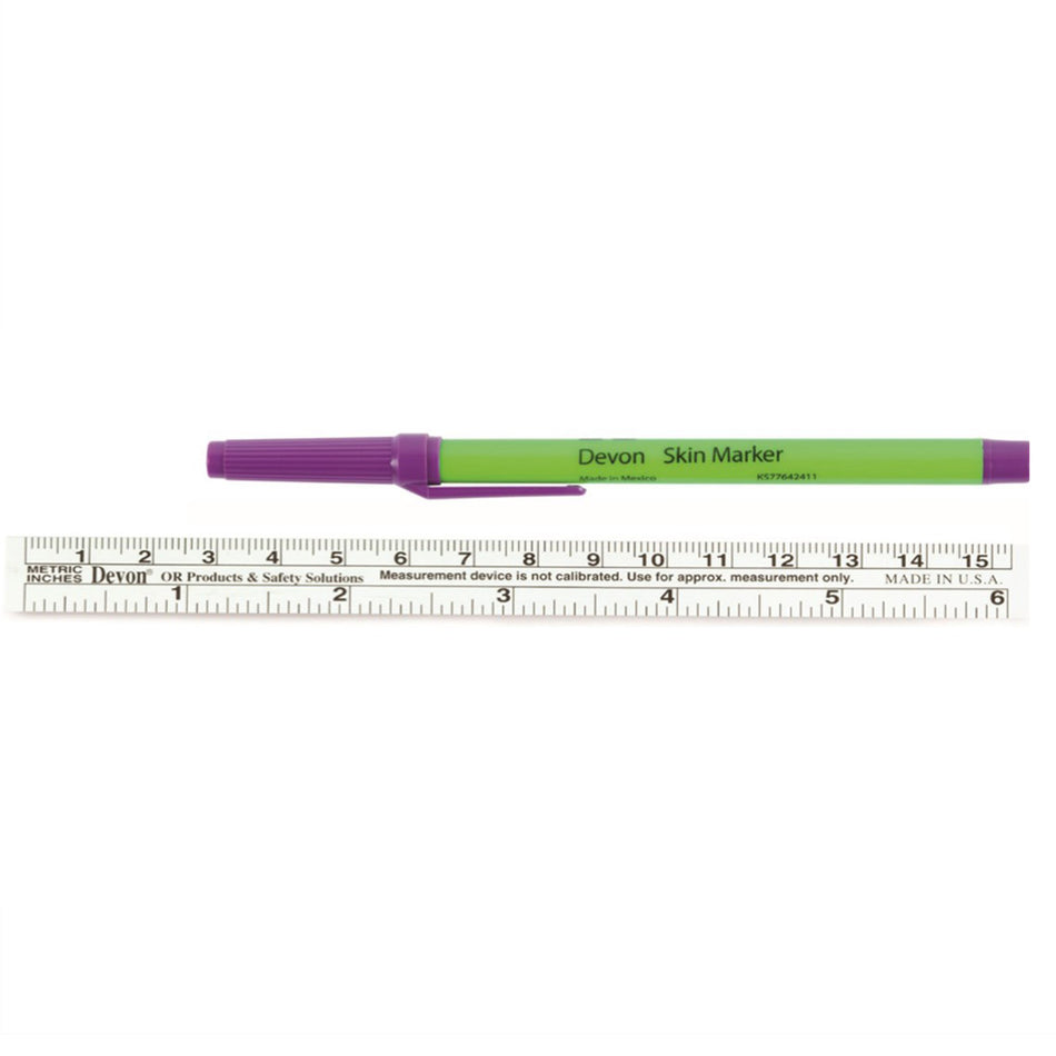 Devon Surgical Skin Marker, Fine Tip-Skin Marker Devon Gentian Violet Ink Sterile Full Size Fine Tip