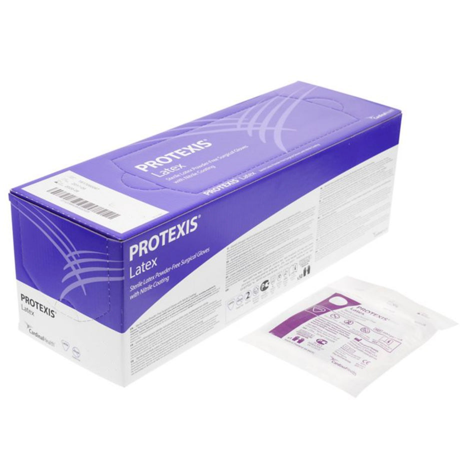 Protexis Latex Surgical Gloves with Nitrile Coating, Size 8, Light Brown-Surgical Glove Protexis Latex Size 8 Sterile Latex Standard Cuff Length Smooth Light Brown Not Chemo Approved