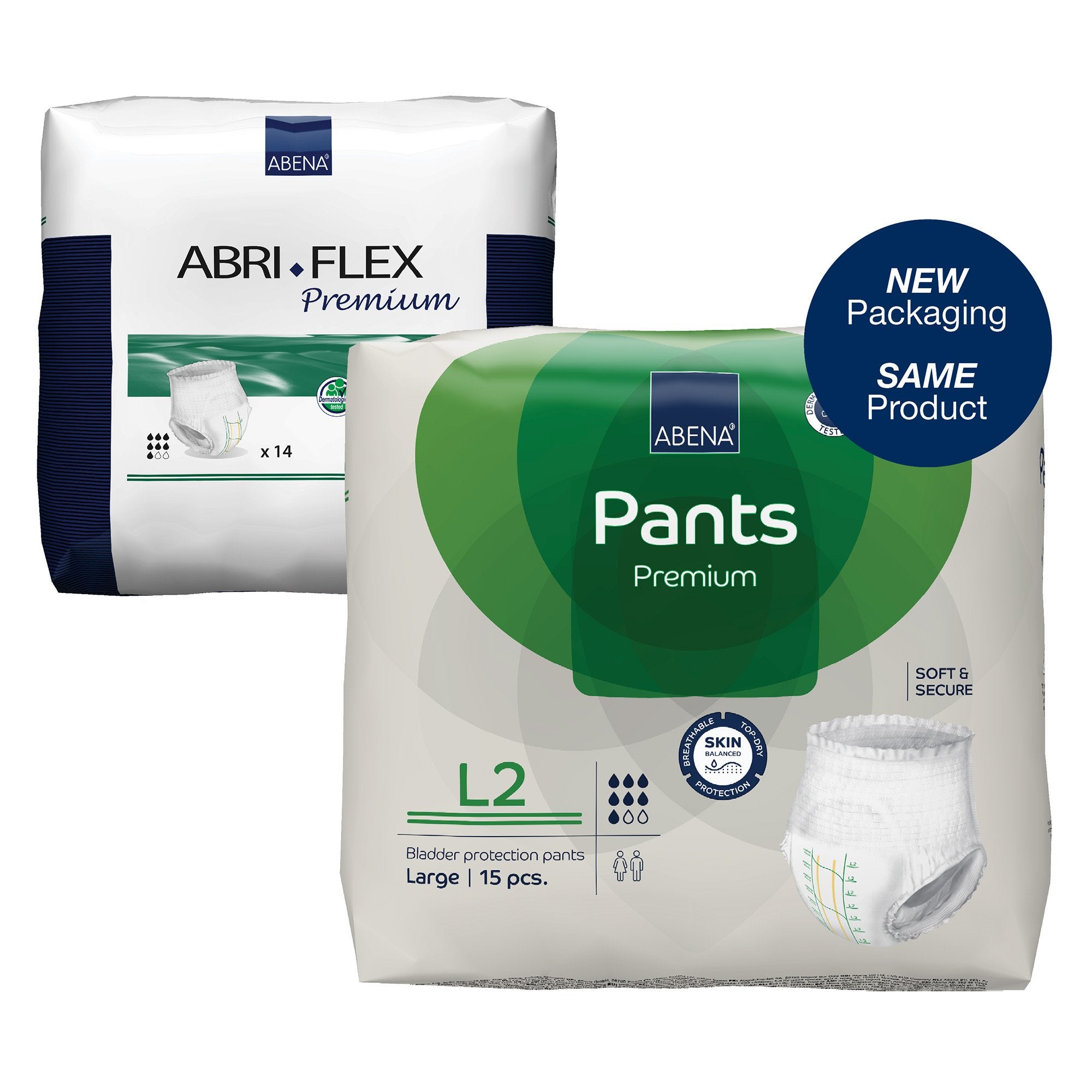 Abena Premium Pants L2 Incontinence Brief, Large-Unisex Adult Absorbent Underwear Abena Premium Pants L2 Pull On with Tear Away Seams Large Disposable Heavy Absorbency