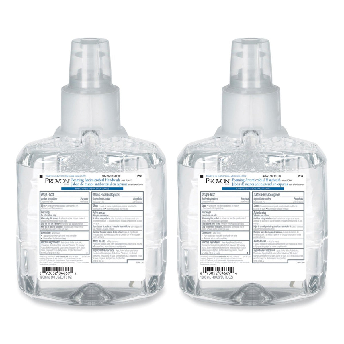 Provon Foaming Antimicrobial Soap Refill Bottle, 1200 mL-"Antimicrobial Soap PROVON Foaming 1,200 mL Dispenser Refill Bottle Floral Scent"