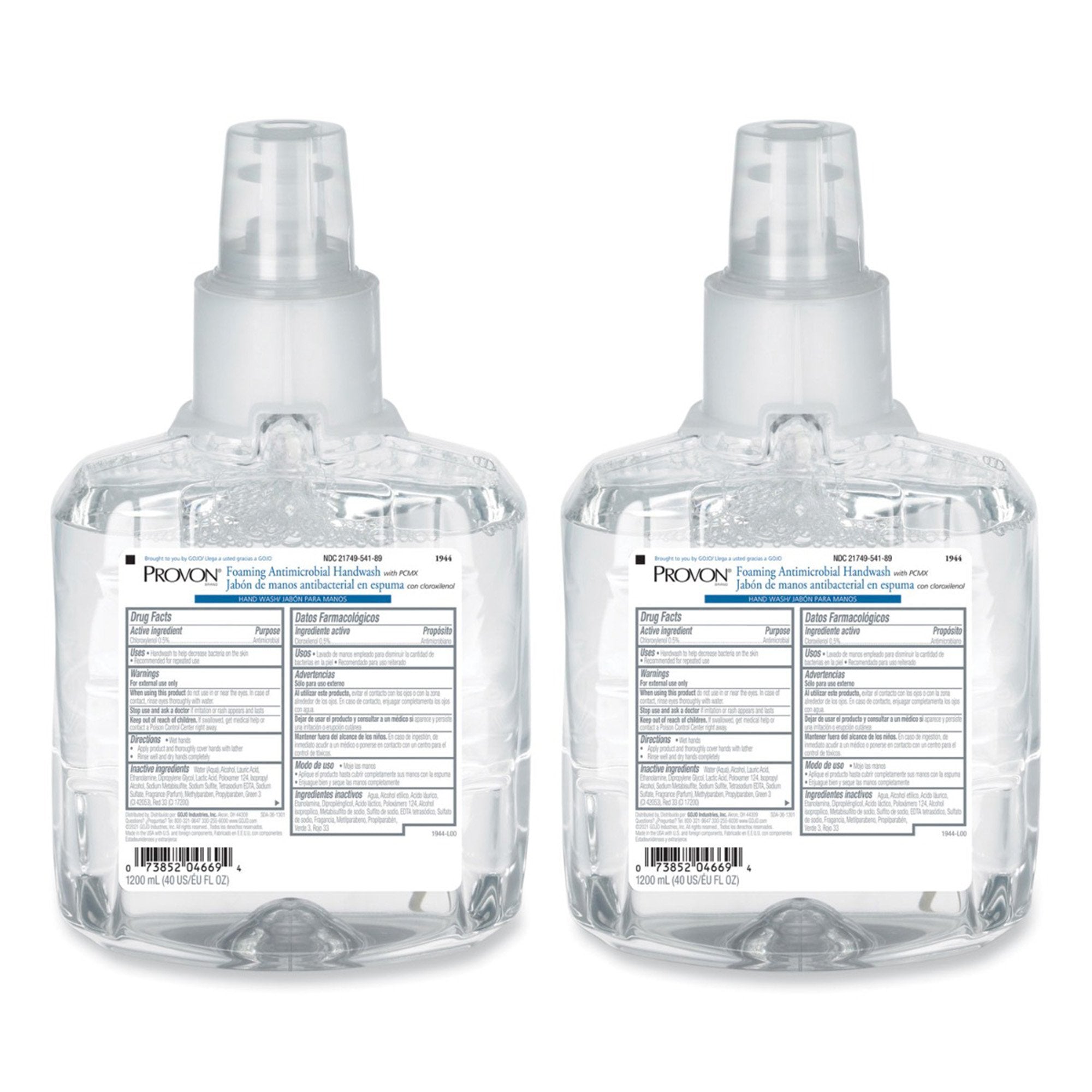 Provon Foaming Antimicrobial Soap Refill Bottle, 1200 mL-"Antimicrobial Soap PROVON Foaming 1,200 mL Dispenser Refill Bottle Floral Scent"