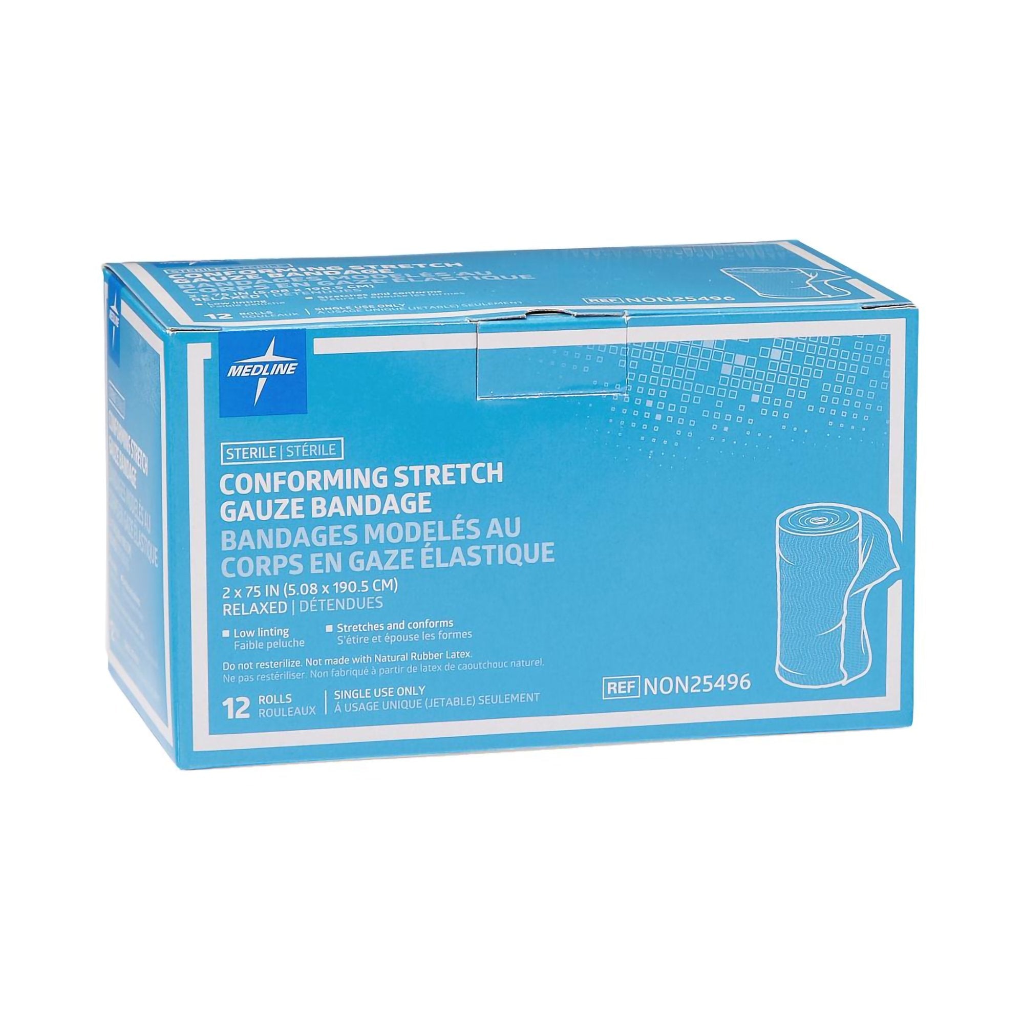 Sof-Form Sterile Conforming Bandage, 2 x 75 Inch-Conforming Bandage Sof-Form 2 X 75 Inch 1-Ply Sterile 1 per Pack
