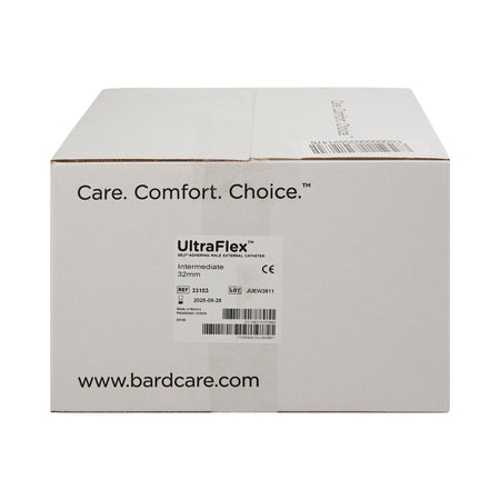 Bard UltraFlex Male External Catheter, Intermediate-Male External Catheter UltraFlex Self-Adhesive Seal Silicone Intermediate