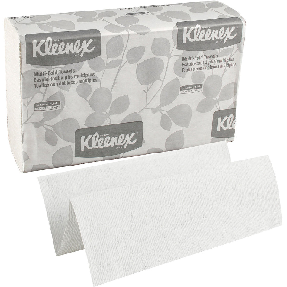 Kleenex 1-Ply Paper Towel, 150 Sheets per Box, 8 Boxes per Case-Paper Towel Kleenex Multi-Fold 9-1/5 X 9-2/5 Inch