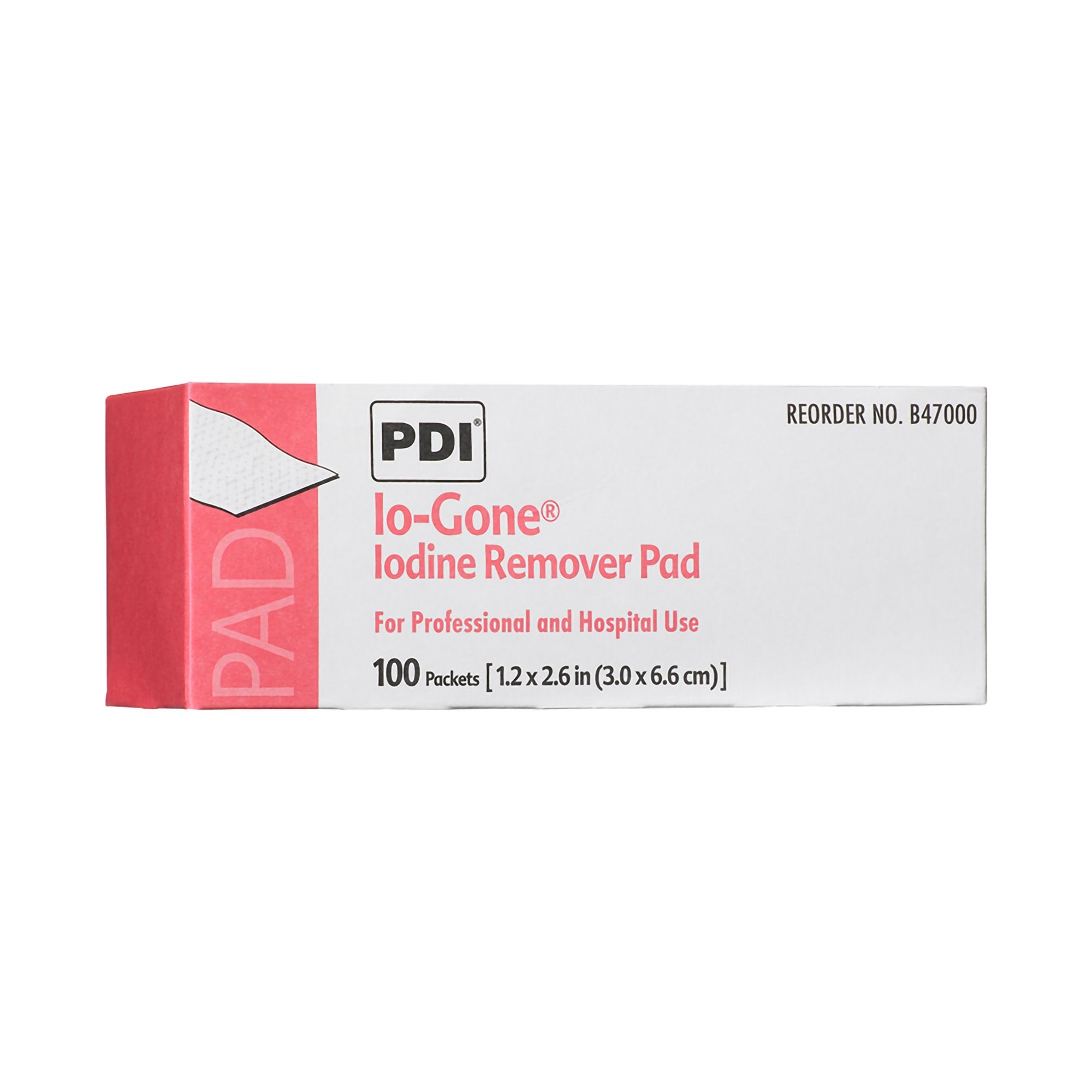 Io-Gone Iodine Removal Wipe-Iodine Removal Prep Pad Io-Gone Individual Packet Alcohol Scent 100 Count