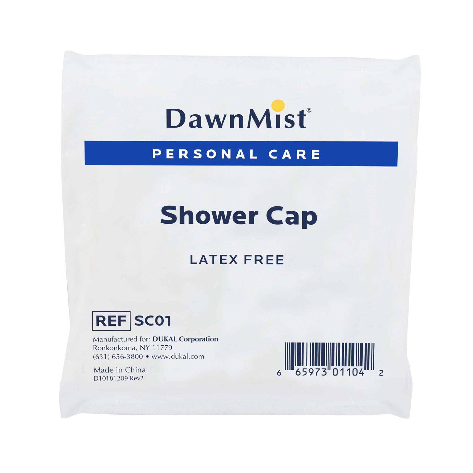 DawnMist Shower Cap-Shower Cap DawnMist One Size Fits Most Clear