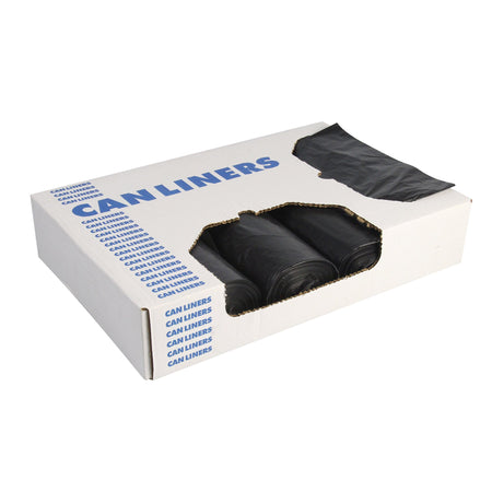 Heritage X-Liner Heavy Duty Trash Bag, 60 gal. Capacity-Trash Bag Heritage 60 gal. Black Reprocessed Resin 1.5 mil 38 X 58 Inch Star Seal Bottom Flat Pack