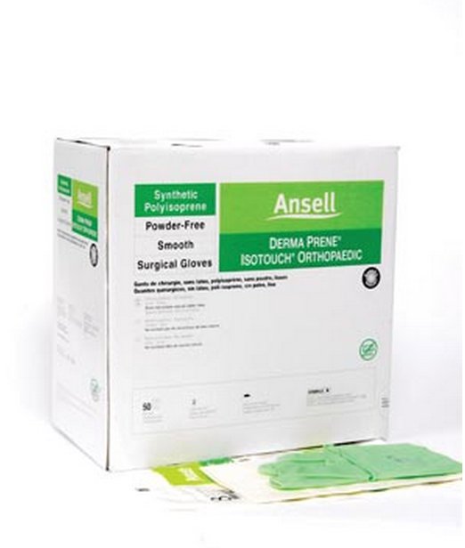 Gammex Non-Latex PI Ortho Polyisoprene Surgical Glove, Size 8, Light Green-Surgical Glove GAMMEX Non-Latex PI Ortho Size 8 Sterile Polyisoprene Standard Cuff Length Micro-Textured Light Green Chemo Tested