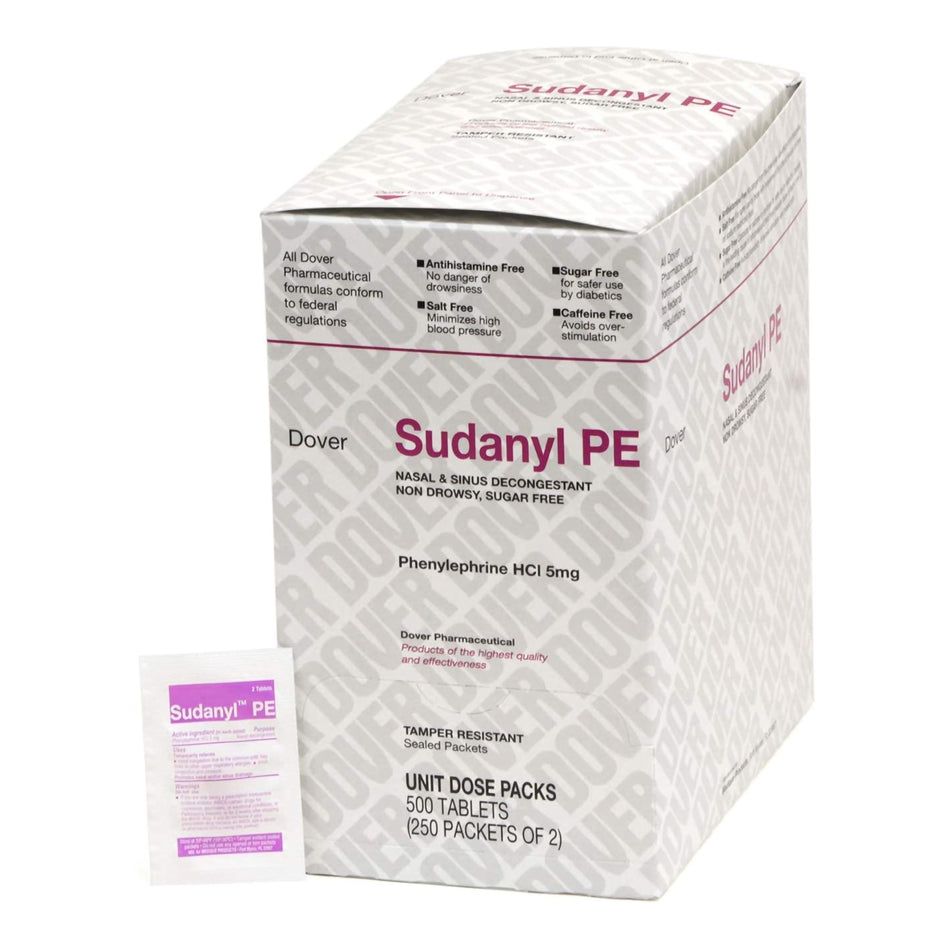 Sudanyl PE Phenylephrine HCl Sinus Relief-Sinus Relief Sudanyl PE 5 mg Strength Tablet 2 per Pack