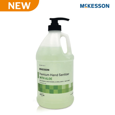 Hand Sanitizer with Aloe McKesson Premium 64 oz. Ethyl Alcohol Gel Pump Bottle - Personal Hygiene>Skin Care>Hand Sanitizer...