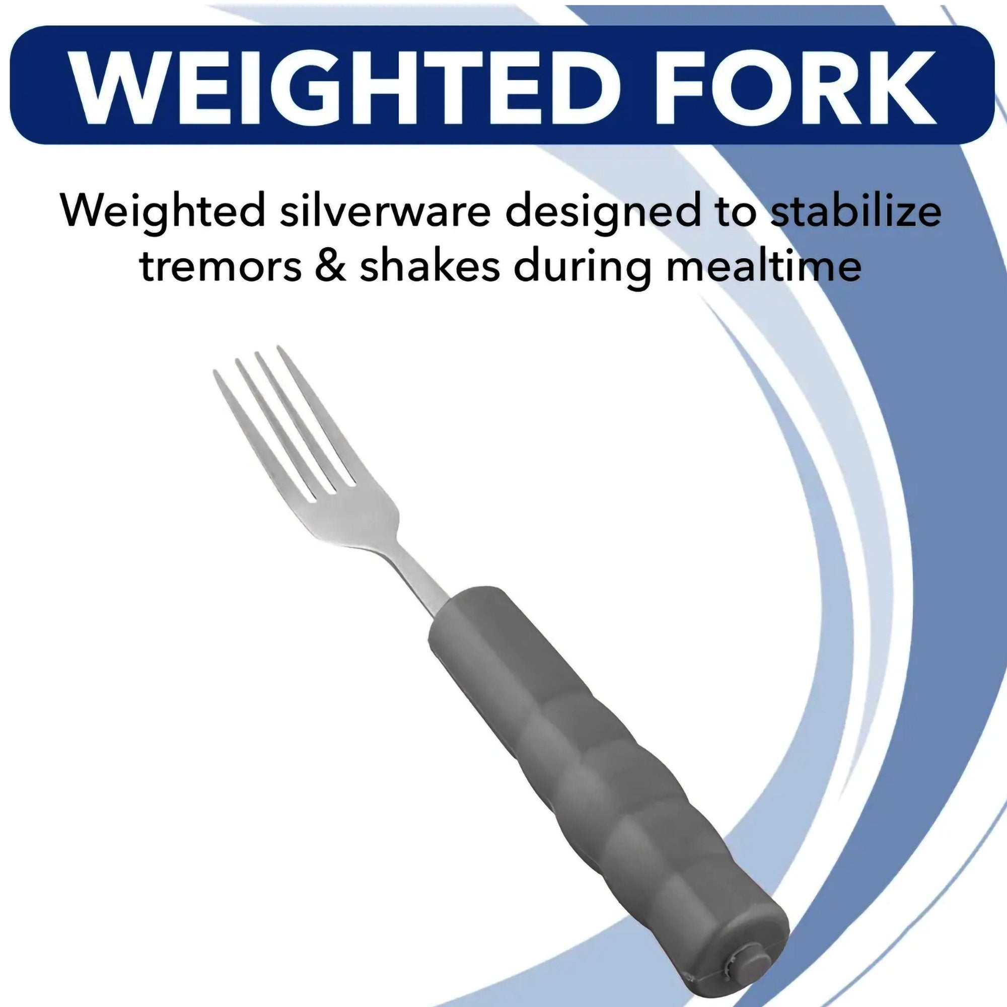 Weighted Utensil-Fork Weighted White