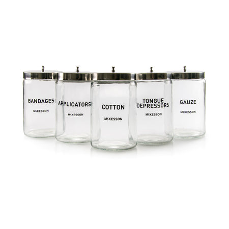 McKesson Sundry Jar-Sundry Jar McKesson 4-1/4 X 7 Inch Glass Clear