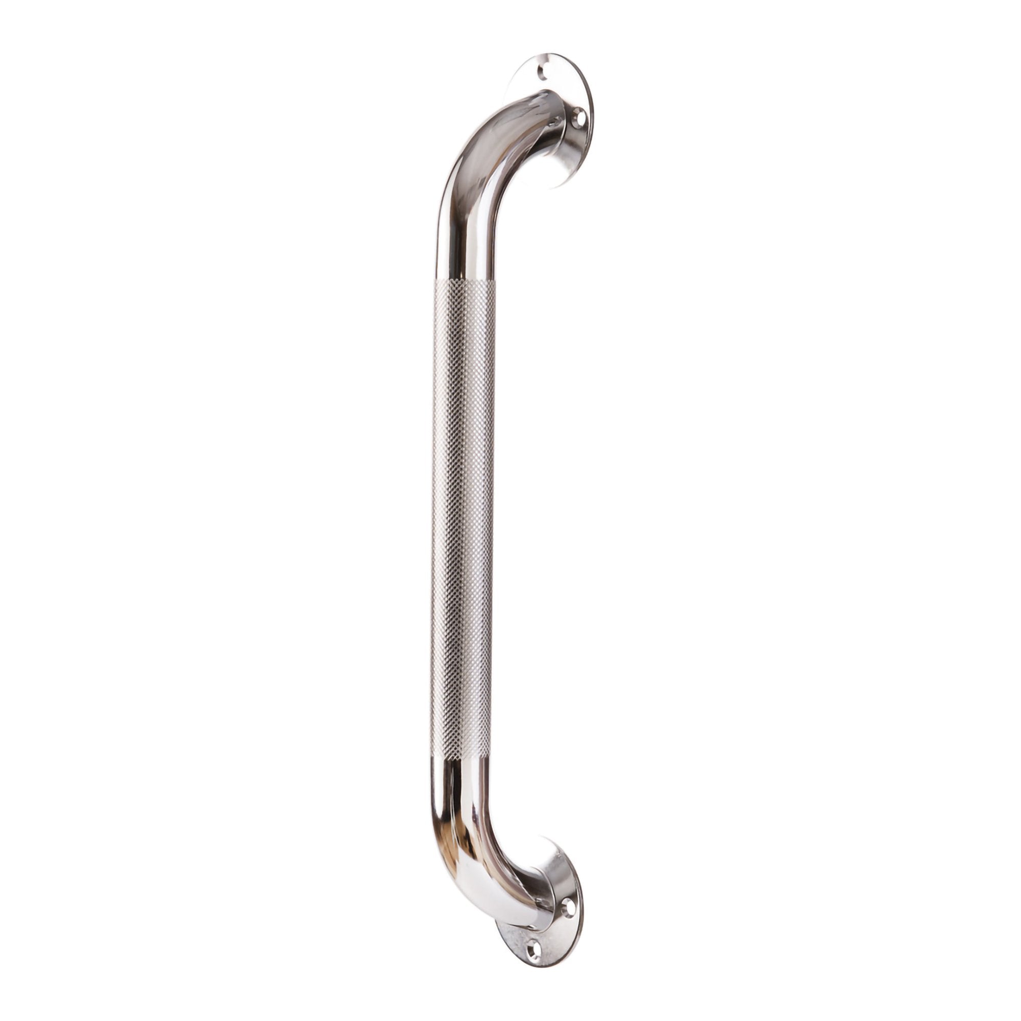 DMI Grab Bar, 16 Inch Length-Bathtub Grab Bar DMI Silver Knurled Steel
