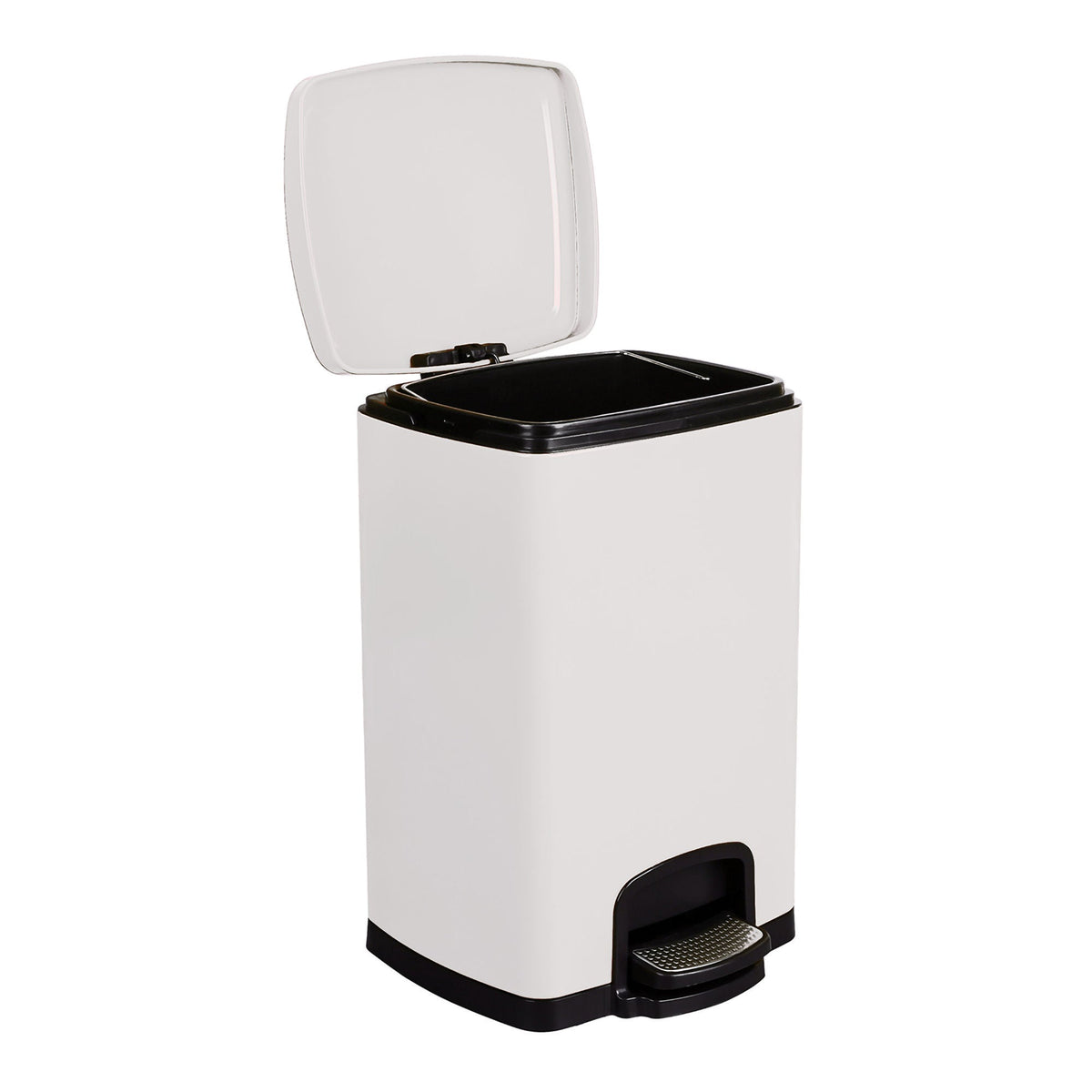McKesson White Square Step-On Trash Can, 5 gallon - Housekeeping>Waste Receptacles - McKesson Brand