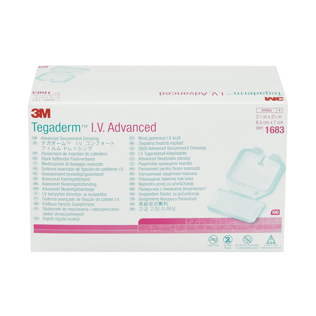 3M™ Tegaderm™ IV Advanced Securement Dressing, 2¾ x 2½ Inch - IV Therapy>IV Dressings - Solventum Corporation