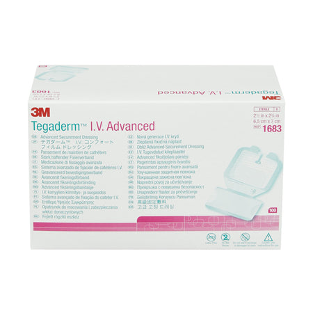 3M™ Tegaderm™ IV Advanced Securement Dressing, 2¾ x 2½ Inch - IV Therapy>IV Dressings - Solventum Corporation