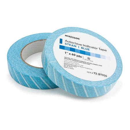 McKesson Steam Indicator Tape, 1 Inch x 60 Yard-Steam Indicator Tape McKesson 1 Inch X 60 Yard Steam