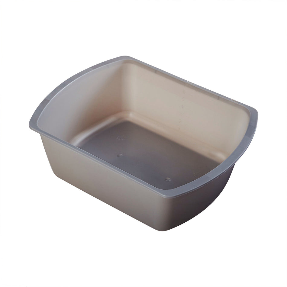 McKesson Wash Basin, Rectangle, 7 Quart, Gray-Wash Basin McKesson 7 Quart Rectangle NonSterile