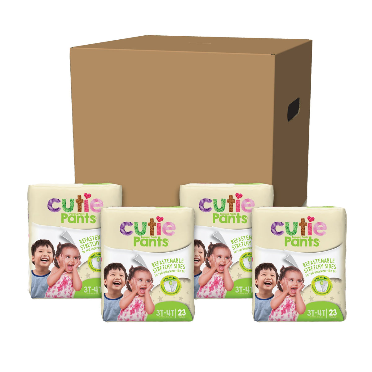 Cutie Pants® Toddler, Heavy Absorbency, Daytime/Overnight, 32 – 40 lbs, 3T to 4T - Incontinence>Pediatric Diapers and Trai...