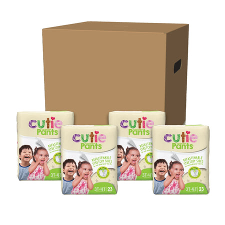 Cutie Pants® Toddler, Heavy Absorbency, Daytime/Overnight, 32 – 40 lbs, 3T to 4T - Incontinence>Pediatric Diapers and Trai...