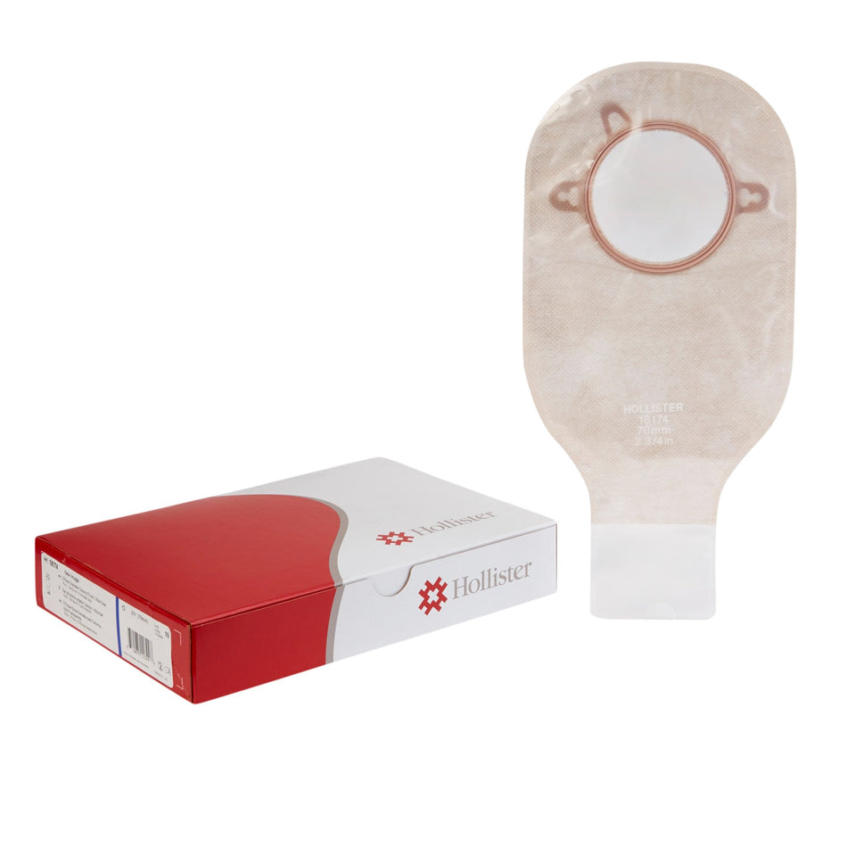 New Image Two-Piece Drainable Ultra-Clear, 12-Inch Length,-Ostomy Pouch New Image Two-Piece System 12 Inch Length Drainable