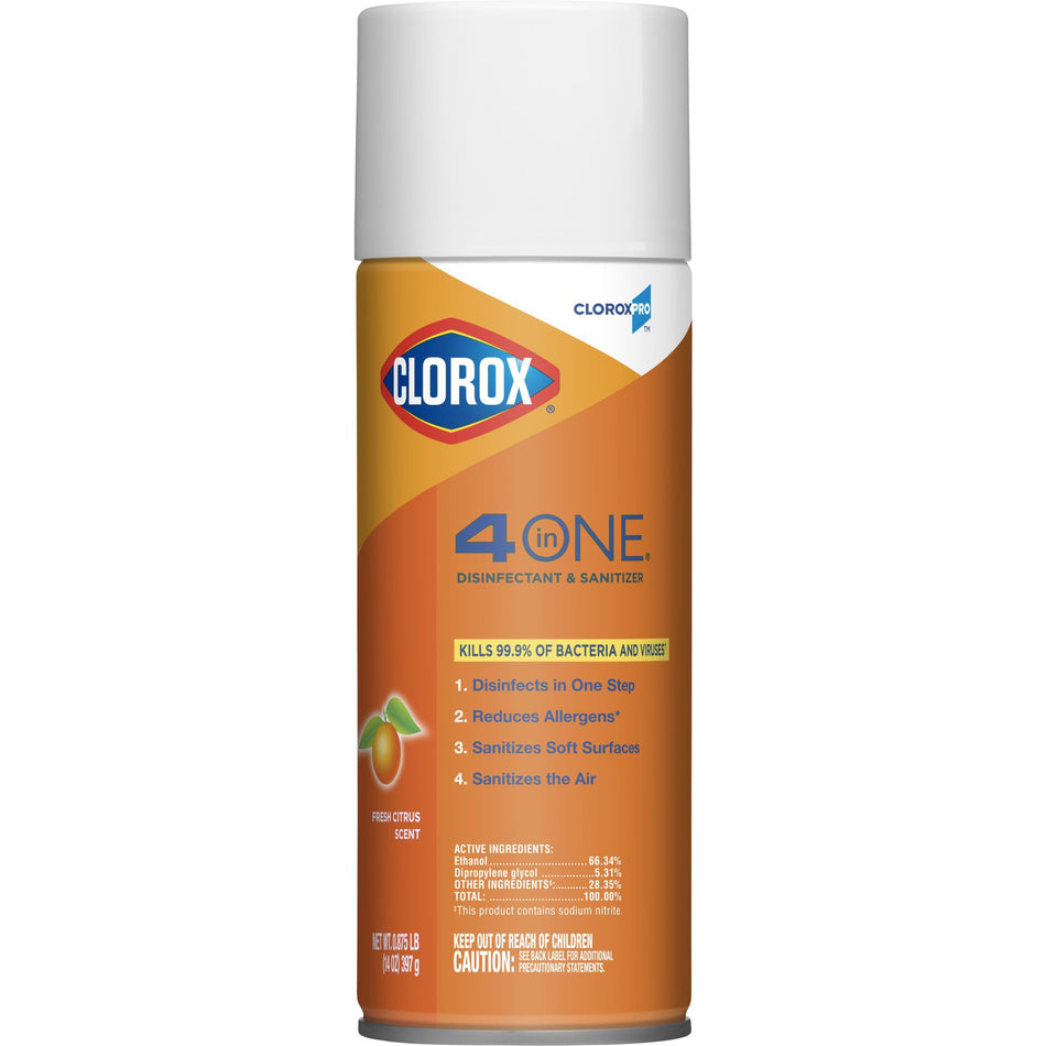 Clorox Pro™ Clorox® 4 in One Surface Disinfectant and Sanitizer, Citrus Scent - Housekeeping>Cleaners and Disinfectants -...