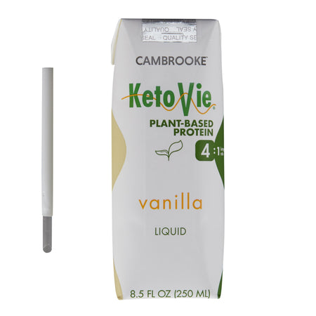 Oral Supplement KetoVie® 4:1 Plant-Based Protein Vanilla Flavor Liquid 8.5 oz. Carton - Nutritionals and Feeding Supplies>...