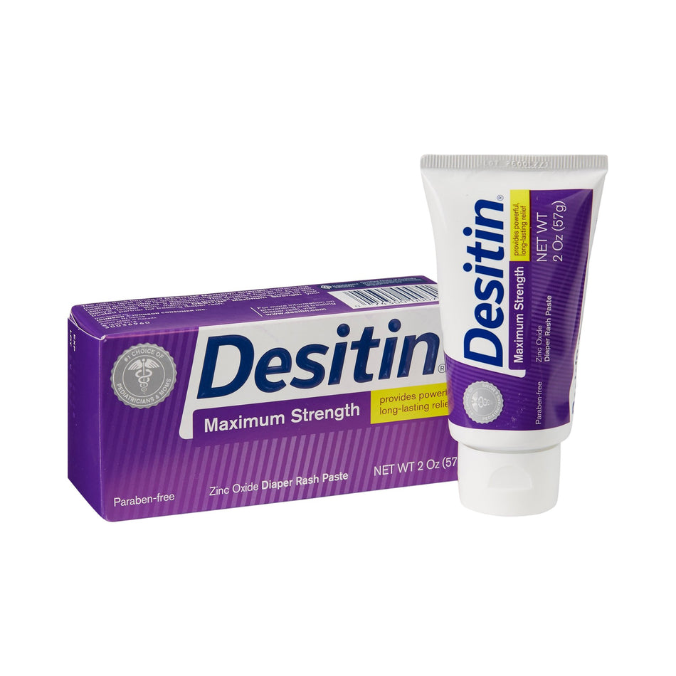 Desitin Maximum Strength Diaper Rash Paste-Diaper Rash Treatment Desitin 2 oz. Tube Unscented Paste