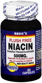 Basic's Flush Free Niacin / Inositol Dietary Supplement-Dietary Supplement Basic's Flush Free Niacin Niacin / Inositol 400 mg - 100 mg Strength Capsule 60 per Bottle
