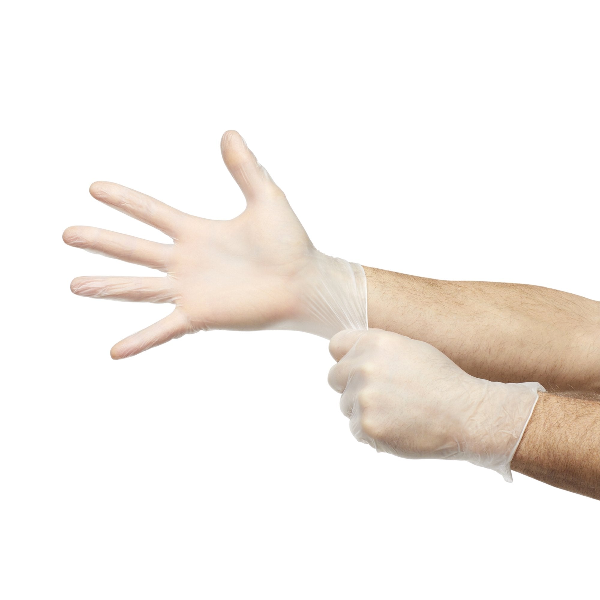 McKesson Confiderm Vinyl Exam Glove, Large, Clear-Exam Glove McKesson Confiderm Large NonSterile Vinyl Standard Cuff Length Smooth Clear Not Rated