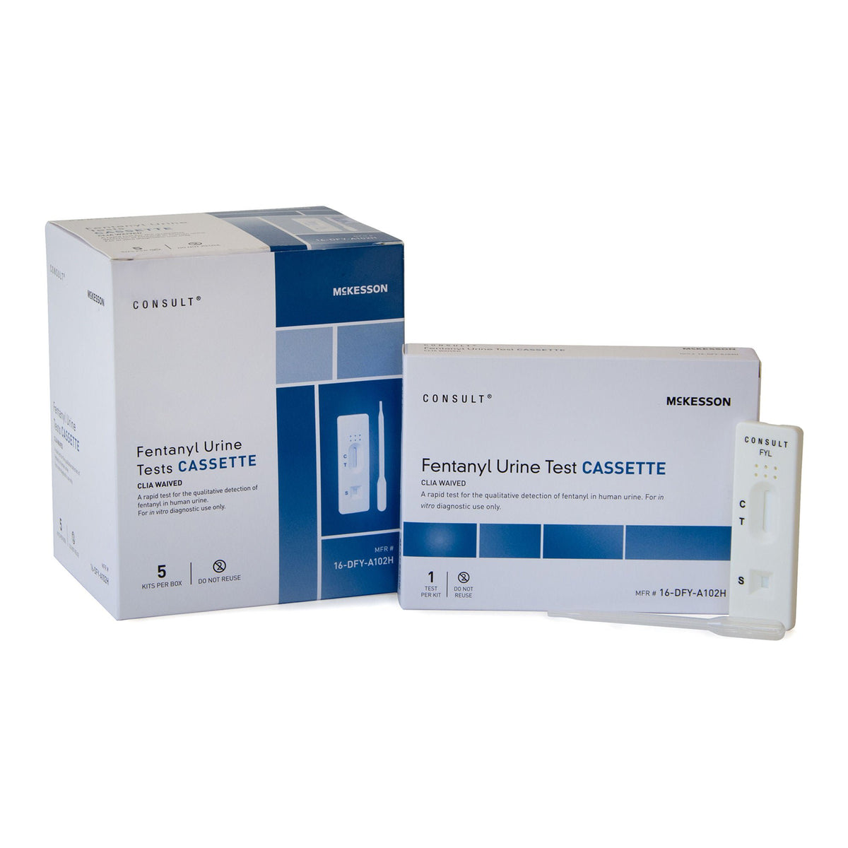 McKesson Consult® Over-the-Counter Test Kit for At-Home Use, Fentanyl - Clinical Laboratory>Test Kits - McKesson Brand
