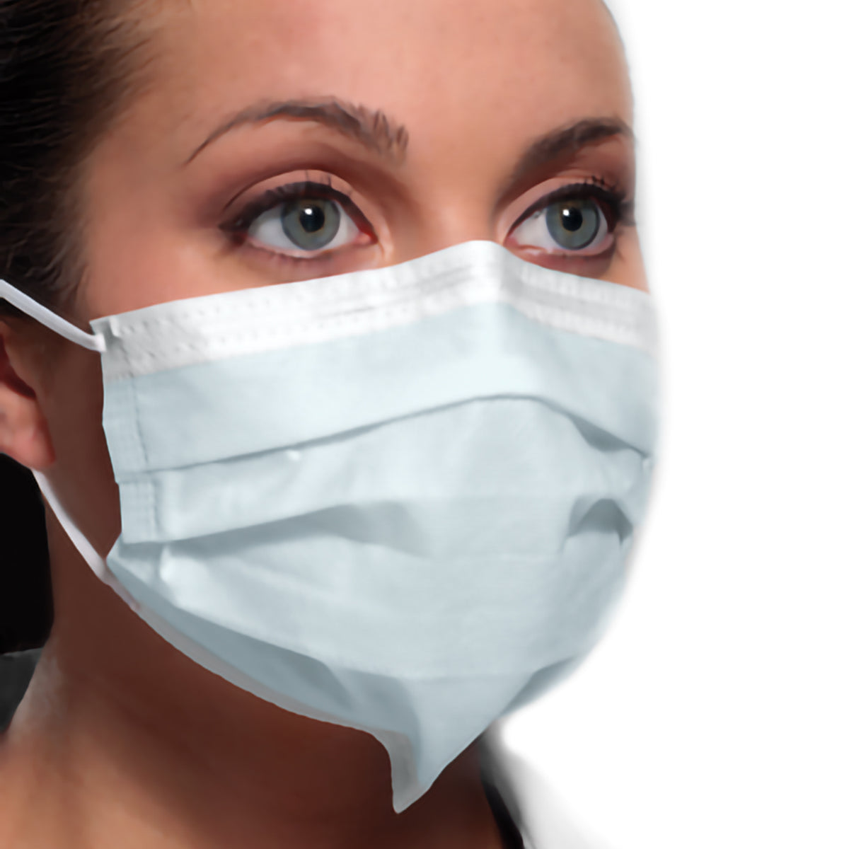 Crosstex Ultra Mask with Secure Fit, Blue-Procedure Mask Ultra ASTM Level 3 Earloops One Size Fits Most