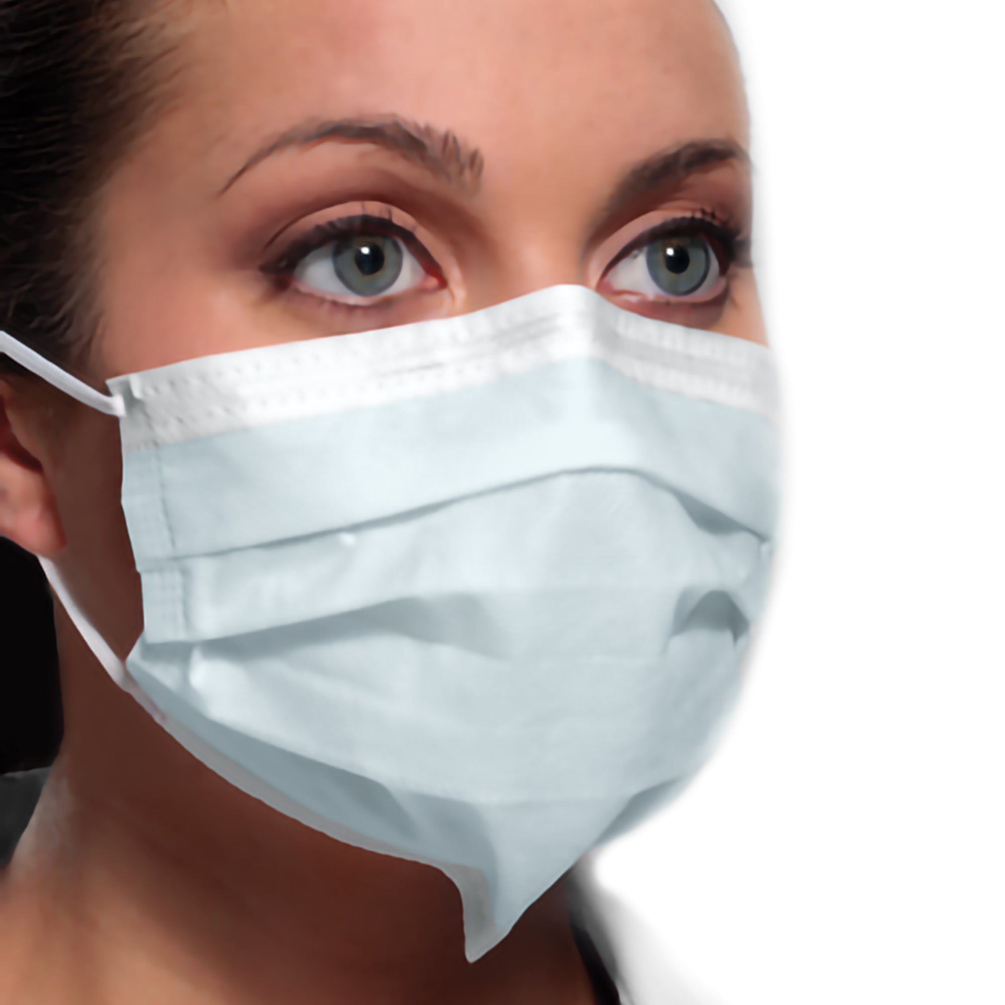 Crosstex Ultra Mask with Secure Fit, Blue-Procedure Mask Ultra ASTM Level 3 Earloops One Size Fits Most