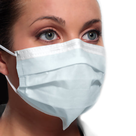 Crosstex Ultra Mask with Secure Fit, Blue-Procedure Mask Ultra ASTM Level 3 Earloops One Size Fits Most