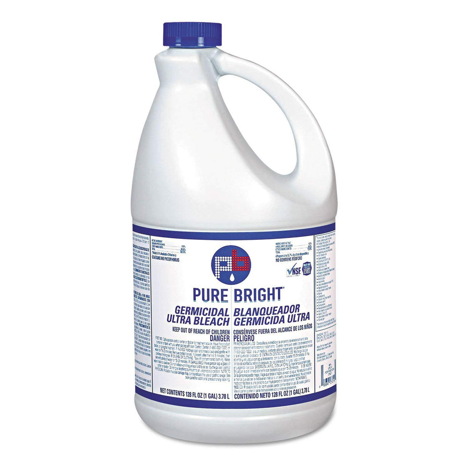 Pure Bright Germicidal Ultra Bleach, 1 gal.-Pure Bright Bleach Manual Pour Liquid 1 gal. Jug Scented NonSterile