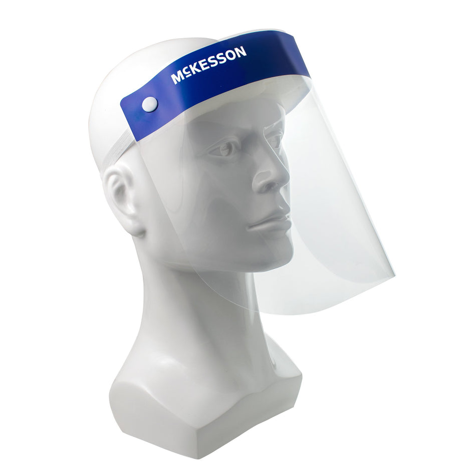 McKesson Anti-fog Face Shield-Face Shield McKesson One Size Fits Most Full Length Anti-fog Disposable NonSterile