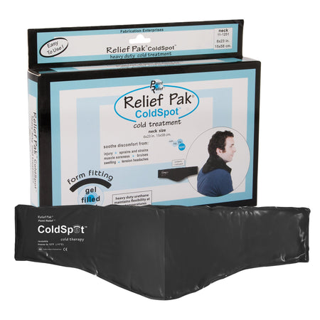 Relief Pak ColdSpot Contoured Cold Pack for Necks-Cold Pack Relief Pak ColdSpot Contoured Neck 6 X 23 Inch Urethane / Clay Reusable