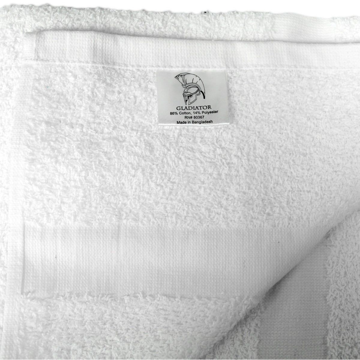 Royal Gold Foundations White Bath Towel, 20 x 40 Inch-Bath Towel Royal Gold Foundations 20 X 40 Inch OE Cotton 86% / Polyester 14% White Reusable